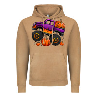 Halloween Jack O Lantern Monster Truck Vintage Hoodie | Teevron