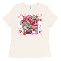 Bone valentine's day cassette tapes Ladies Tee - MaliasSmallBusiness