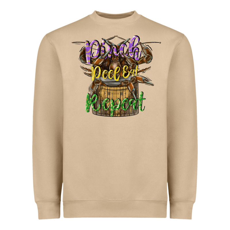 Pinch Peel Eat Repeat Heavyweight Sweatshirt by CowGirlArtShop | Teevron