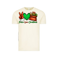 Vintage Arctic peace love Christmas Santa Claus hand Vintage Tee - Jasminsmagicworld