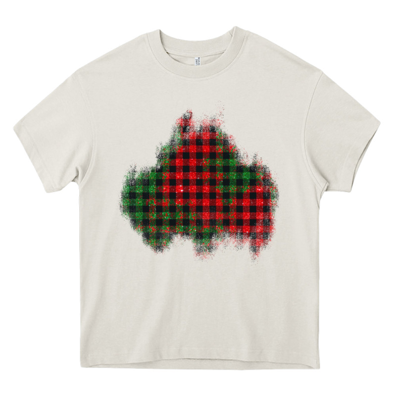 Christmas Glitter Patch Heavy Core Tee by AdoDesignShop | Teevron