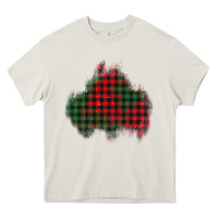 Cream Christmas glitter patch Heavy Core Tee - AdoDesignShop
