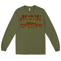 Army Green juneteenth 1865 Long Sleeve Tee - NancyCooperArtShop