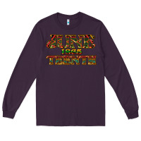Plum juneteenth 1865 Long Sleeve Tee - NancyCooperArtShop