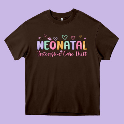 Nicu Nurse Neonatal Intensive Care Unit Heavy Core Tee Designed By Maliassmallbusiness
