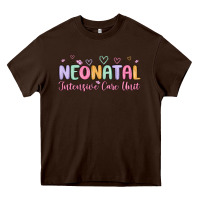Chocolate Brown nicu nurse neonatal intensive care unit Heavy Core Tee - MaliasSmallBusiness