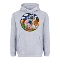 Farm And Pig Heavyweight Hoodie | Teevron