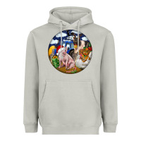 Moon Dust Farm And Pig Heavyweight Hoodie - FaDigitalArtStudio