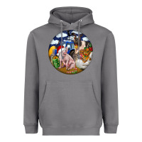 Storm Farm And Pig Heavyweight Hoodie - FaDigitalArtStudio