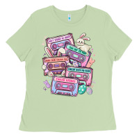 Matcha easter cassette tapes Ladies Tee - MaliasSmallBusiness
