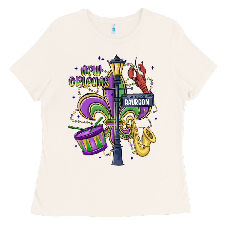 New Orleans Mardi Gras Streets Ladies Tee by MaliasSmallBusiness | Teevron