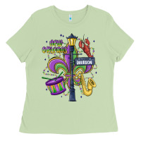 Matcha new orleans mardi gras streets Ladies Tee - MaliasSmallBusiness