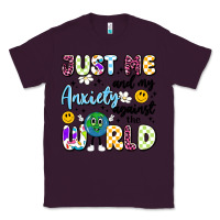 Plum just me and my anxiety against the world Classic Tee - Artiststas