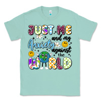 Seafoam just me and my anxiety against the world Classic Tee - Artiststas
