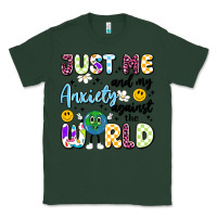 Sports Green just me and my anxiety against the world Classic Tee - Artiststas