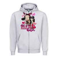 Valentine's Day Shut Up And Kiss Me Holstein Cow Zipper Hoodie | Teevron