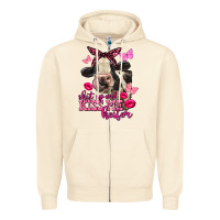 Sandshell Valentine's Day shut up and kiss me Holstein Cow Zipper Hoodie - FaDigitalArtStudio