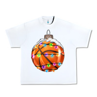 White Christmas Basketball Urban Heavy Tee - RanaPortraitStore