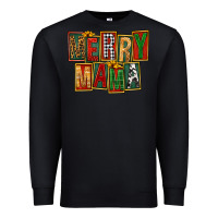 Black merry mama Premium Sweatshirt - FaDigitalArtStudio