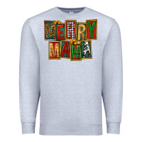 Heather Grey merry mama Premium Sweatshirt - FaDigitalArtStudio