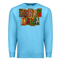 Ocean Blue merry mama Premium Sweatshirt - FaDigitalArtStudio