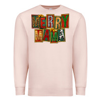 Pale Pink merry mama Premium Sweatshirt - FaDigitalArtStudio