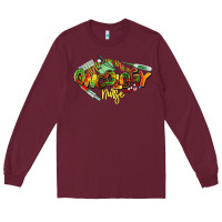 Burgundy oncology nurse juneteenth Long Sleeve Tee - NancyCooperArtShop