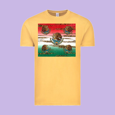 Mexican Flag Vintage Tee Designed By Ranaportraitstore