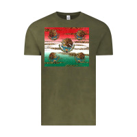 Vintage Olive Mexican Flag Vintage Tee - RanaPortraitStore