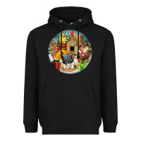 Black Christmas coop ornament Heavyweight Hoodie - FaDigitalArtStudio