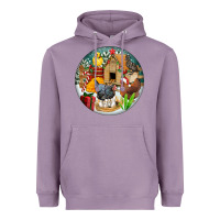 Lavender Christmas coop ornament Heavyweight Hoodie - FaDigitalArtStudio