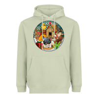 Matcha Christmas coop ornament Heavyweight Hoodie - FaDigitalArtStudio