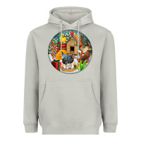 Christmas Coop Ornament Heavyweight Hoodie | Teevron