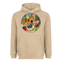 Mushroom Christmas coop ornament Heavyweight Hoodie - FaDigitalArtStudio