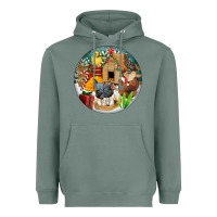 Sage Christmas coop ornament Heavyweight Hoodie - FaDigitalArtStudio
