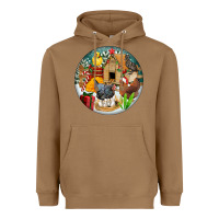 Toasted Coconut Christmas coop ornament Heavyweight Hoodie - FaDigitalArtStudio