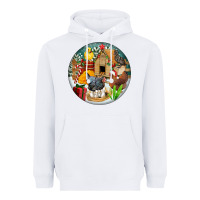 White Christmas coop ornament Heavyweight Hoodie - FaDigitalArtStudio