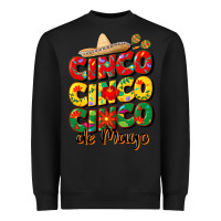 Black cinco cinco cinco de mayo Heavyweight Sweatshirt - CowGirlArtShop