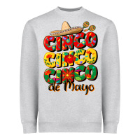 Heather Grey cinco cinco cinco de mayo Heavyweight Sweatshirt - CowGirlArtShop