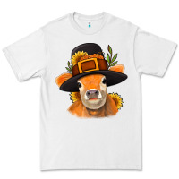 White Thanksgiving Cow Premium Tee - NancyCooperArtShop