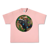 Salmon Black Angus Bull with Christmas Lights Urban Heavy Tee - RanaPortraitStore