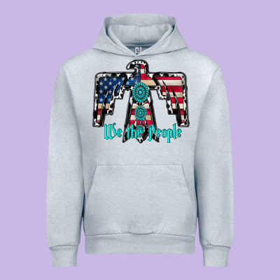 We The People Urban Hoodie Designed By Racoondesign