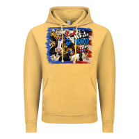 Vintage Mustard Red White Moo Heifers Vintage Hoodie - RanaPortraitStore