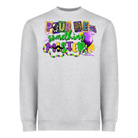 Heather Grey pour me something mister Heavyweight Sweatshirt - CowGirlArtShop