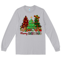 Moon Dust merry christmas trees Long Sleeve Tee - NancyCooperArtShop