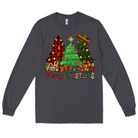 Smoke merry christmas trees Long Sleeve Tee - NancyCooperArtShop