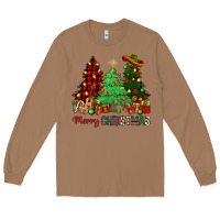Toasted Coconut merry christmas trees Long Sleeve Tee - NancyCooperArtShop