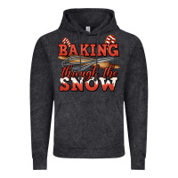 Vintage Black baking through the snow christmas Vintage Hoodie - Jasminsmagicworld