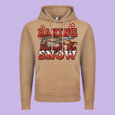 Baking Through The Snow Christmas Vintage Hoodie Designed By Jasminsmagicworld