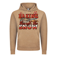 Vintage Coffee baking through the snow christmas Vintage Hoodie - Jasminsmagicworld